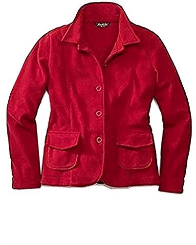 Eddie Bauer Jacke Fleecejacke Damen Rot Gr. S von Eddie Bauer