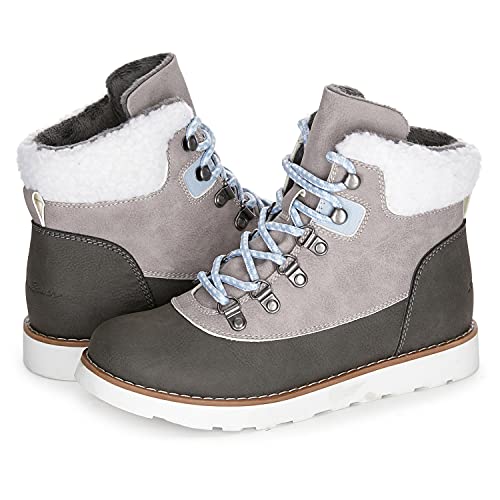 Eddie Bauer Lassen Mid Damen Wanderstiefel, wasserabweisend, leicht, für jedes Wetter, GRAU, 41.5 EU von Eddie Bauer