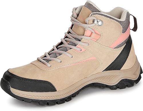 Eddie Bauer Mt.Bailey Mid Women's Hiking Boots Water Resistant Mountain Ankle Height Hiker Mount Bailey Damen-Wanderstiefel, Hellbraun, 37 EU von Eddie Bauer