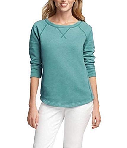 Eddie Bauer Pullover Damen Aqua Gr. S von Eddie Bauer