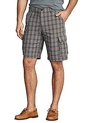 Eddie Bauer Shorts Cargoshorts Herren Braun Kariert Gr. 31 von Eddie Bauer