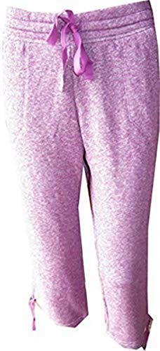 Eddie Bauer Sweat Caprihose Damen Pflaume meliert Gr. M von Eddie Bauer