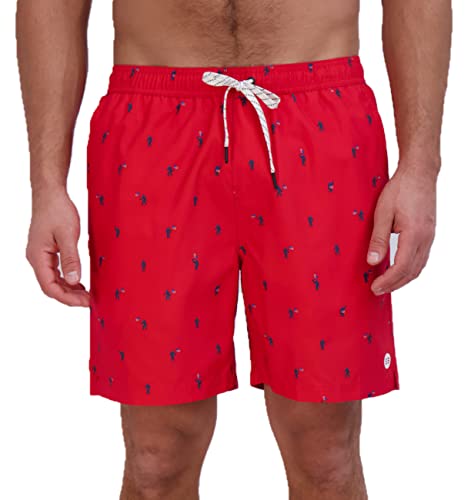 Eddie Bauer Volley Herren Badehose LSF 50+ – 17,8 cm Schrittlänge, Salsa, XX-Large von Eddie Bauer