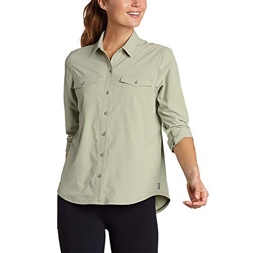 Eddie Bauer Women's Departure 2.0 Long-Sleeve Shirt, Fennel Regular XL von Eddie Bauer