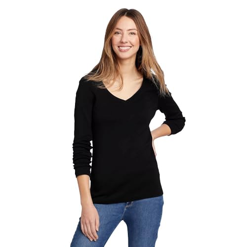 Eddie Bauer Women's Favorite Long-Sleeve V-Neck T-Shirt von Eddie Bauer