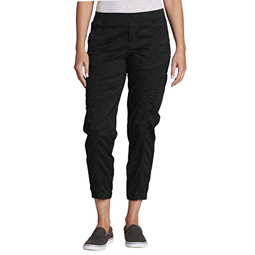 Eddie Bauer Women's Kick Back Twill Jogger Pants, Black, 6 von Eddie Bauer