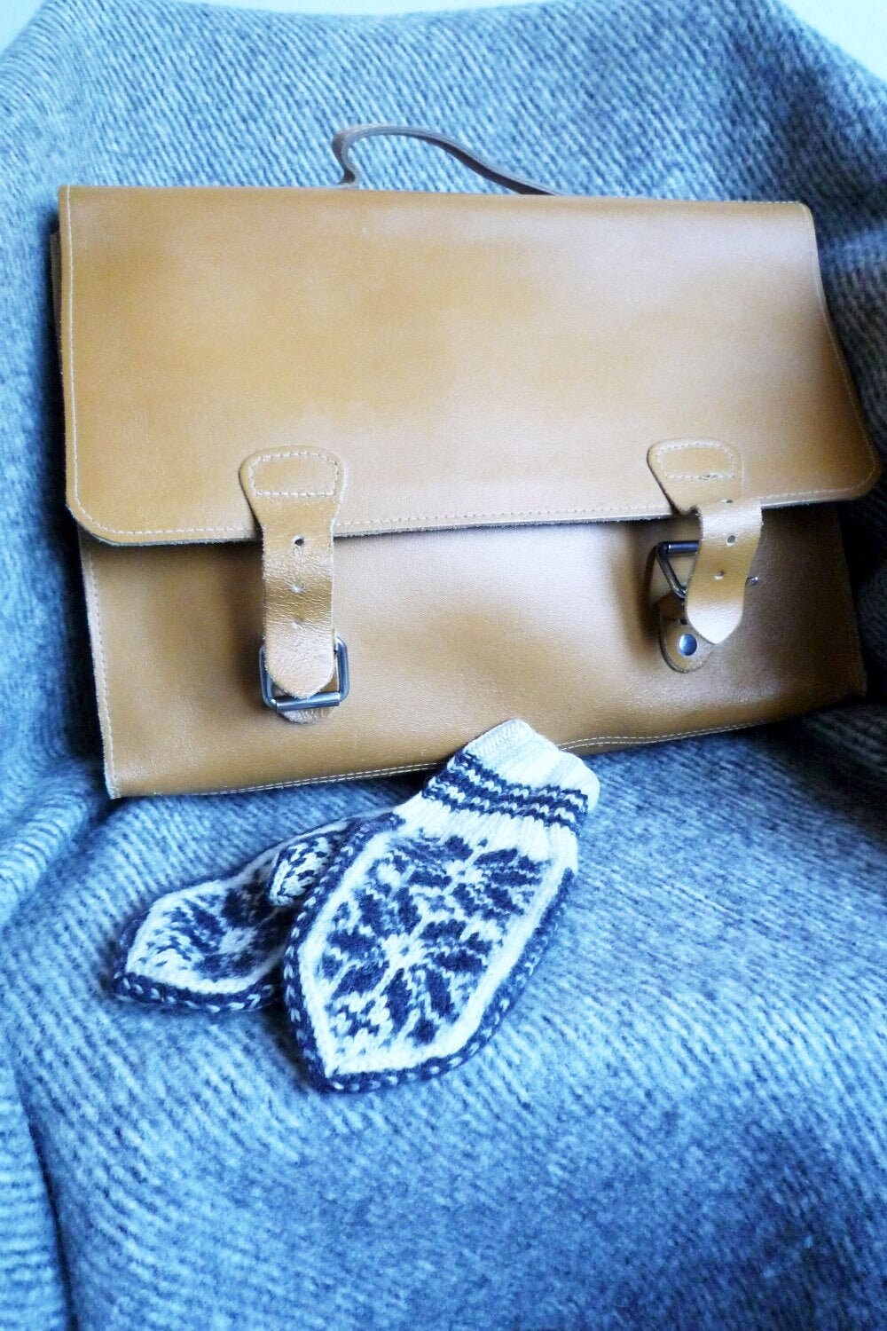 Kamelfarbene Vintage Ledertasche Schultasche Handgemacht Kamelfarbene Vintage Ledertasche Schultasche Handgemacht von EdeWerke