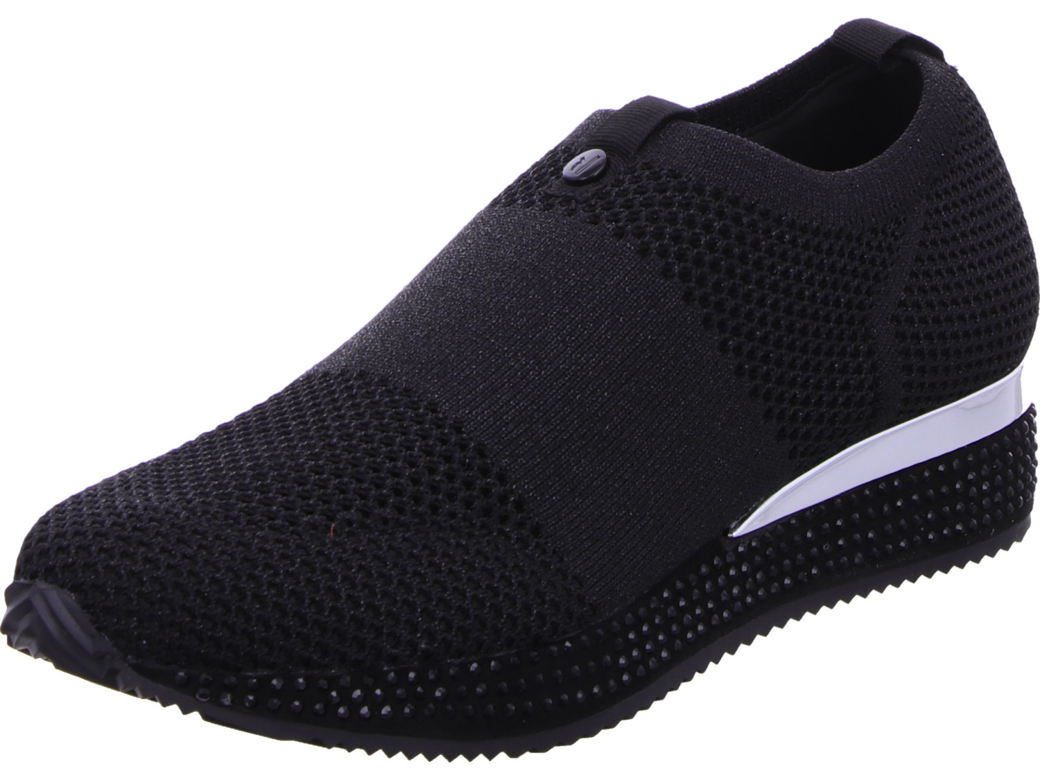 female Sportliche Slipper schwarz 37 von Edel Fashion