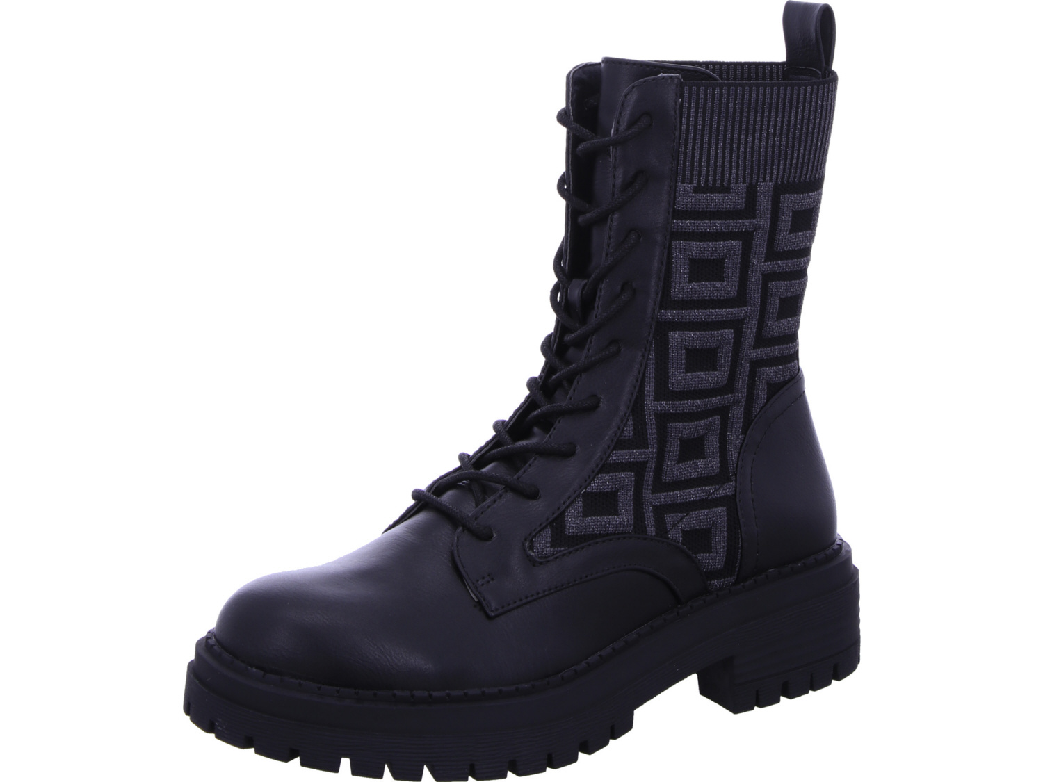 male Stiefeletten schwarz 36 von Edel Fashion