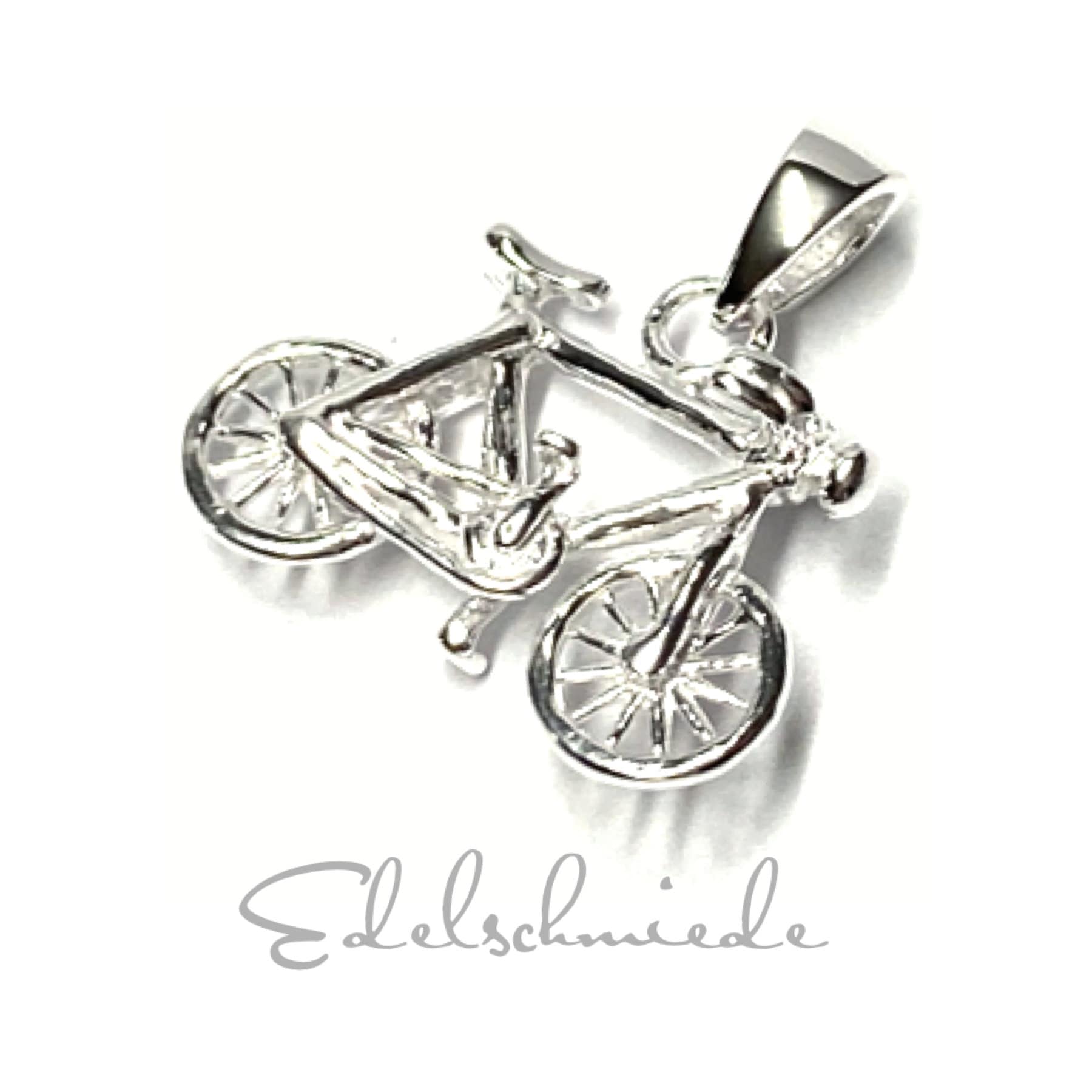 Anhänger 925 Silber Fahrrad Hobby Kettenanhänger Sport Anhänger 925 Silber Fahrrad Hobby Kettenanhänger Sport von EdelSchmiede925