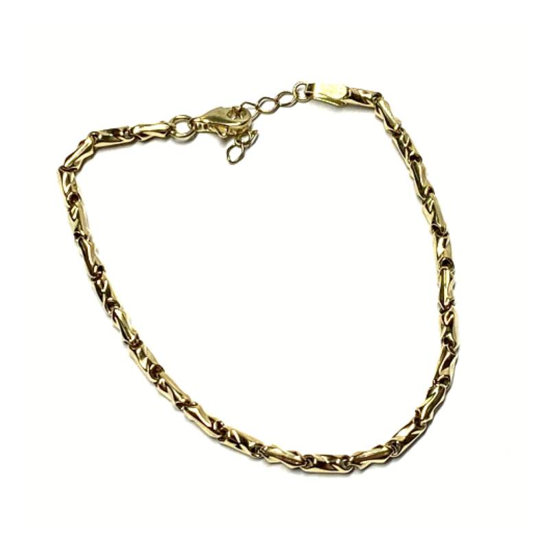 Armband 375/- Gold Fantasiemuster Armkette Klassiker 17 - 19cm von EdelSchmiede925