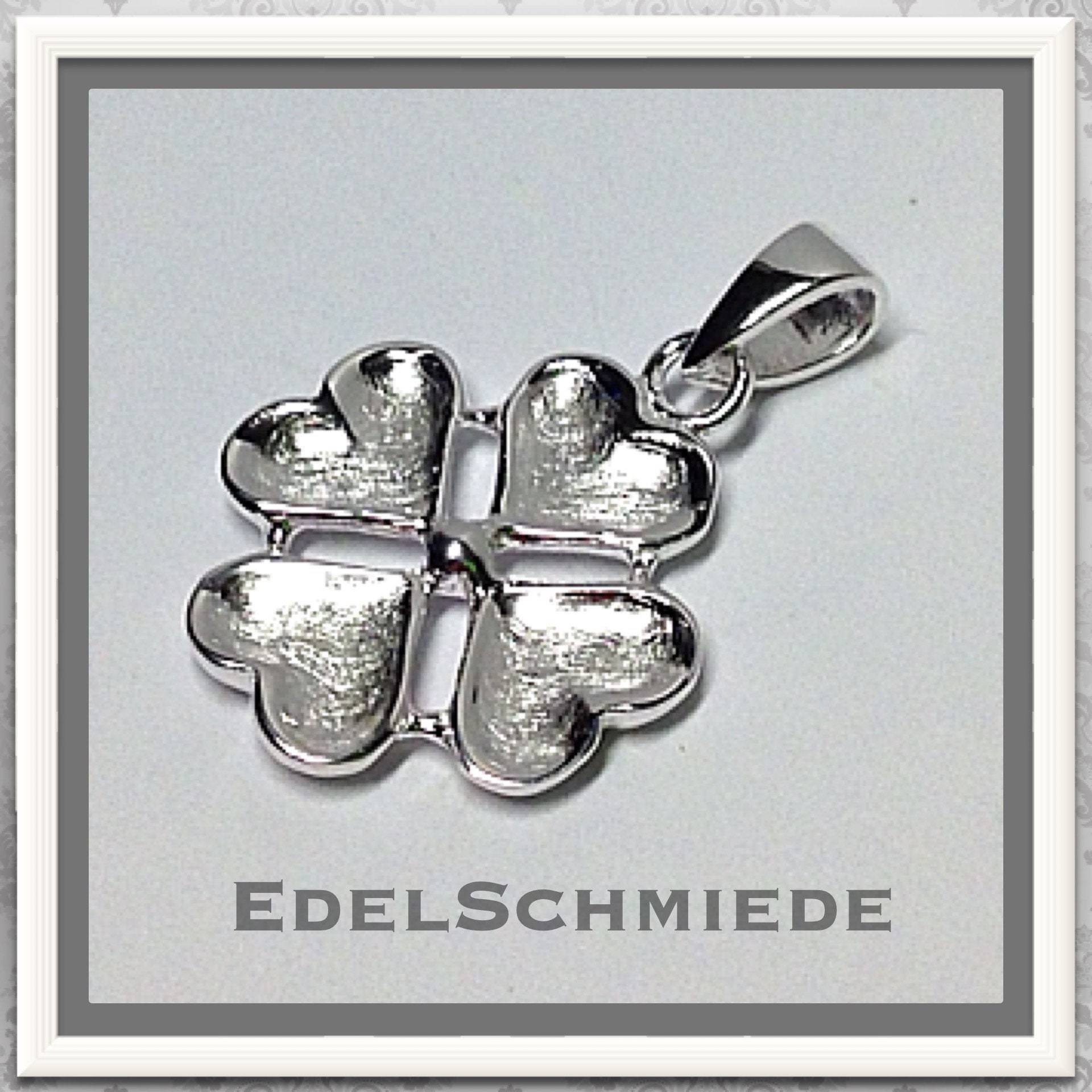 Glücksbringer Kleeblatt in 925 Silber Als Anhänger Glücksbringer Kleeblatt in 925 Silber Als Anhänger von EdelSchmiede925