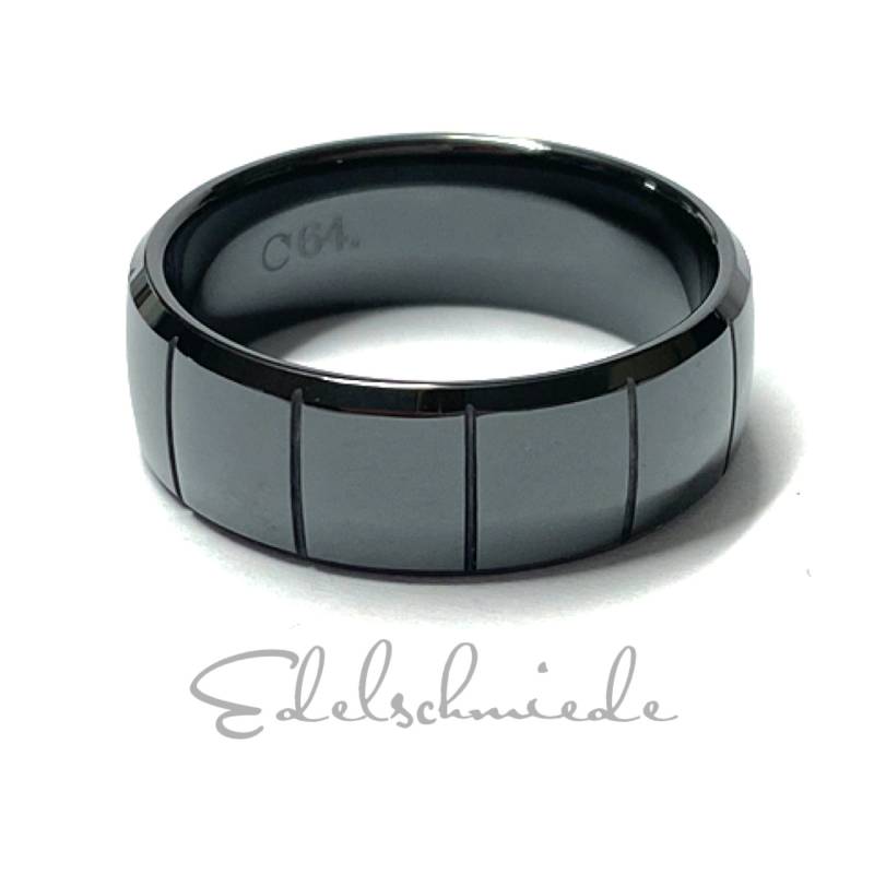 Keramik Ring Halbrund Schwarz 8 Mm Bandring Ehering Trauring #60 Keramik Ring Halbrund Schwarz 8 Mm Bandring Ehering Trauring #60 von EdelSchmiede925