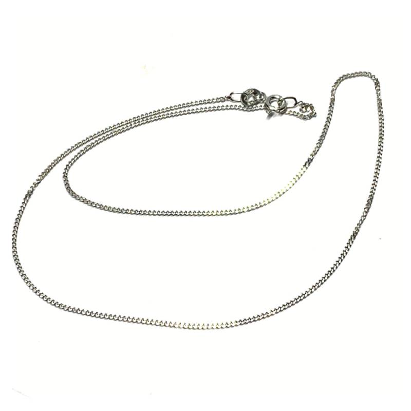 Kette 585/ - Weißgold Panzerkette Poliert Glänzend Klassiker 1, 2mm Breit 38cm von EdelSchmiede925