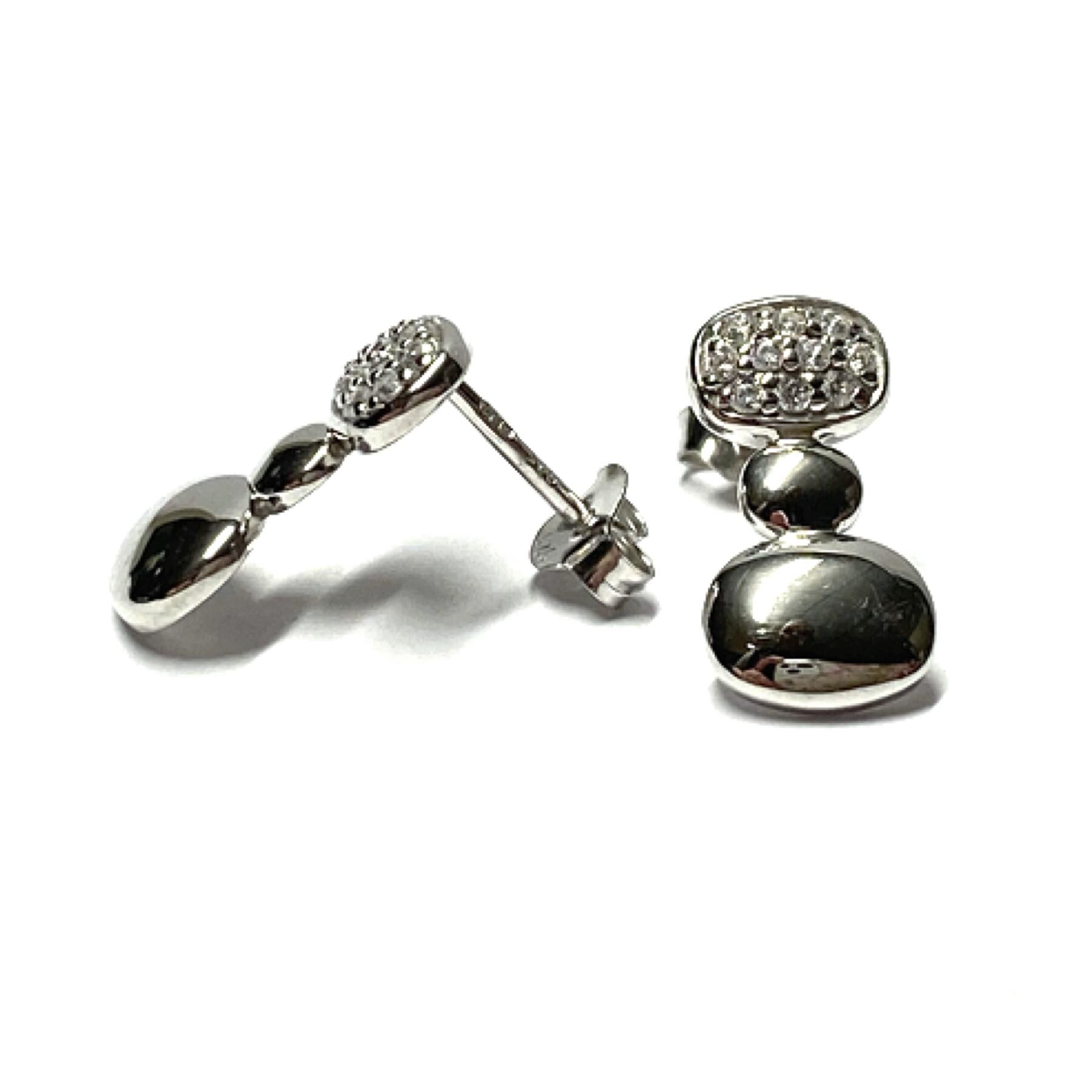 Ohrring 925 Silber Rhodiniert Zirkonia Klassiker Ohrstecker von EdelSchmiede925