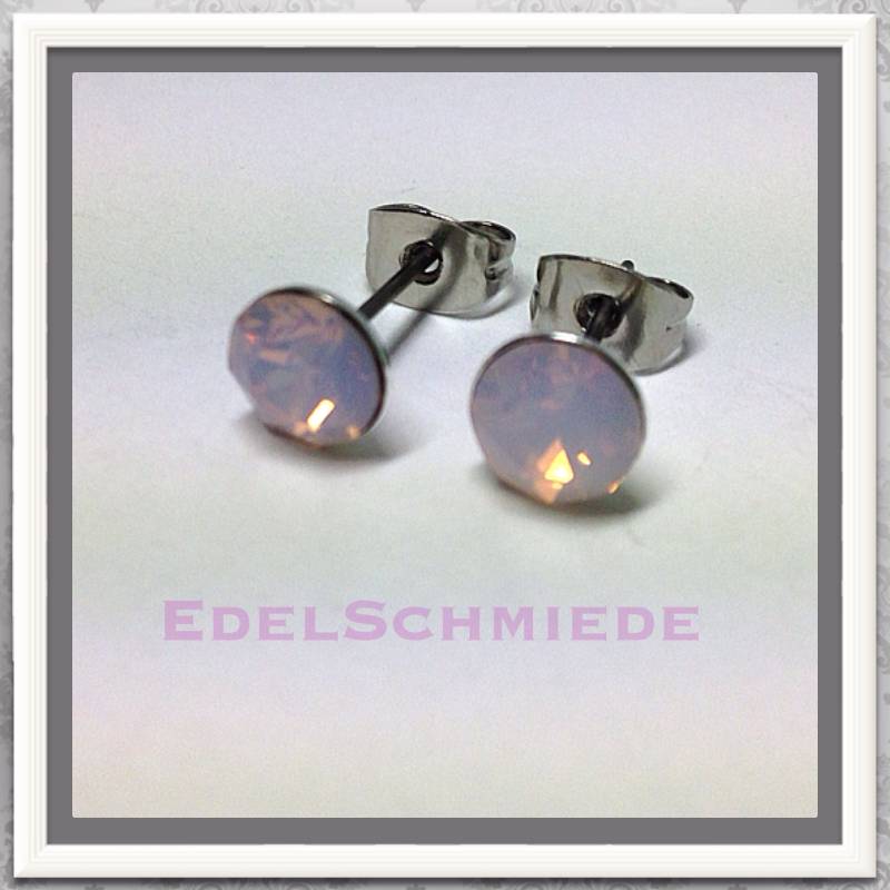Ohrstecker Modeschmuck | Stift = Titan M Swarovski Rose Water Opal Ohrstecker Modeschmuck | Stift = Titan M Swarovski Rose Water Opal von EdelSchmiede925