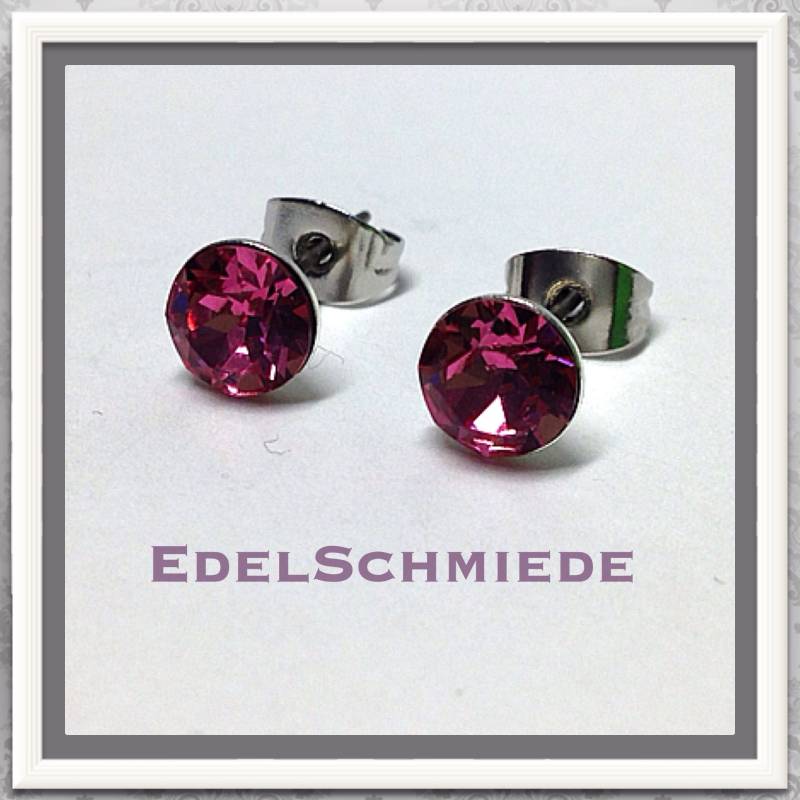 Ohrstecker Modeschmuck | Stift = Titan M Swarovski von EdelSchmiede925