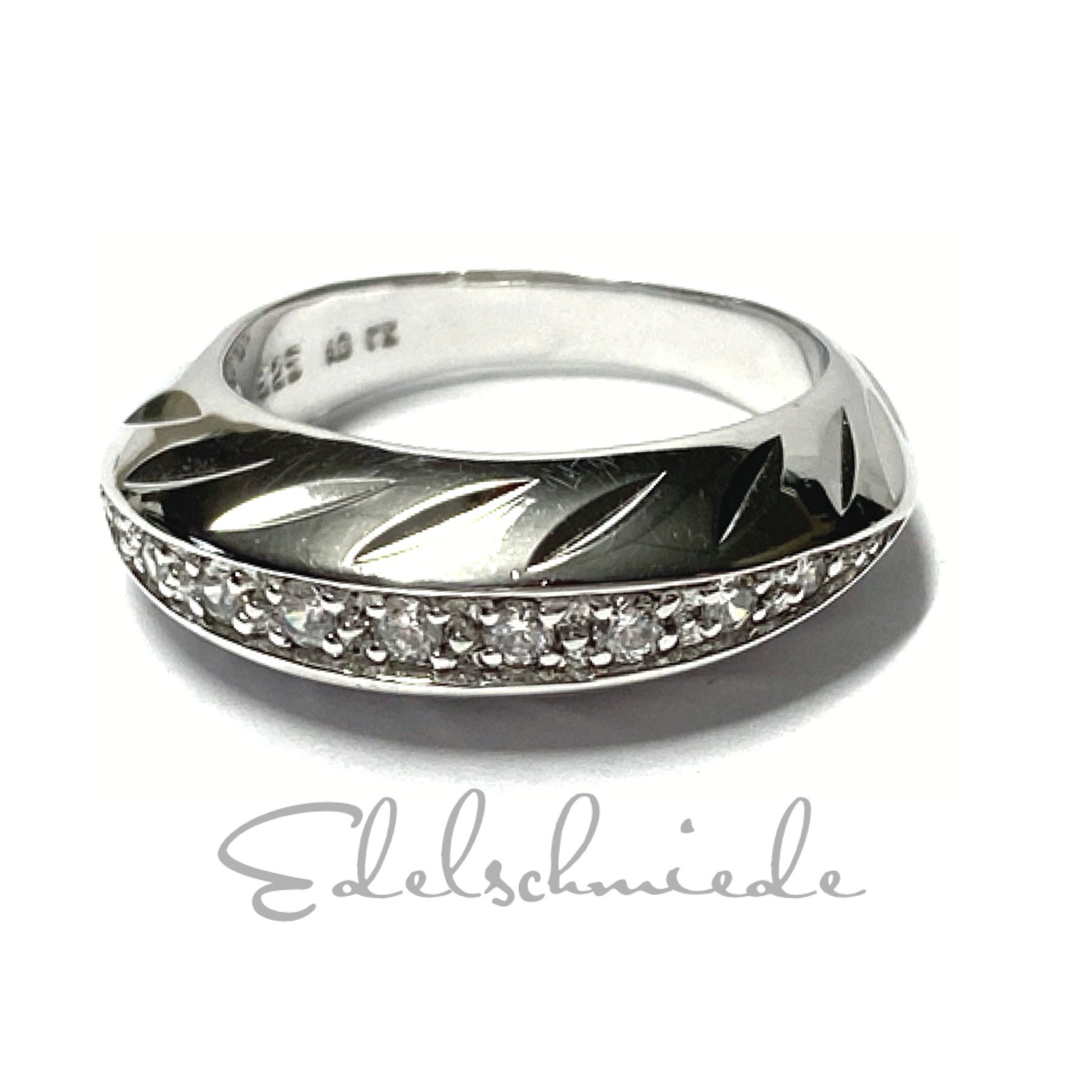 Ring 925 Silber Rhodiniert Zirkonia Glänzend Edel Festlich Schmuckring #56 Ring 925 Silber Rhodiniert Zirkonia Glänzend Edel Festlich Schmuckring #56 von EdelSchmiede925