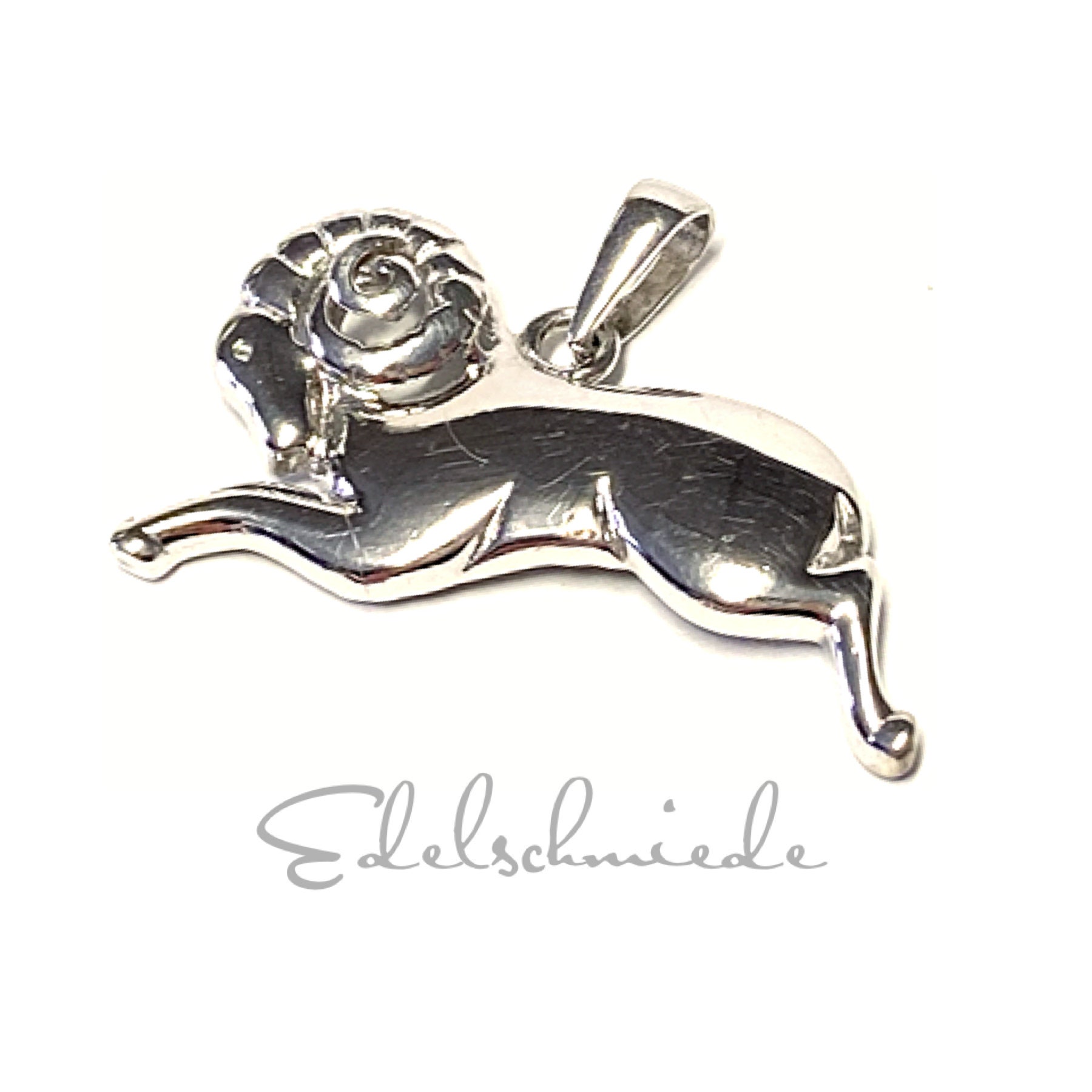 Sternzeichen Kettenanhänger 925/- Sterling Silber Rhodiniert Figurlich Gearbeitet - Widder Anhänger Tierkreiszeichen Sternzeichen Kettenanhänger 925/- Sterling Silber Rhodiniert Figurlich Gearbeitet - Widder Anhänger Tierkreiszeichen von EdelSchmiede925