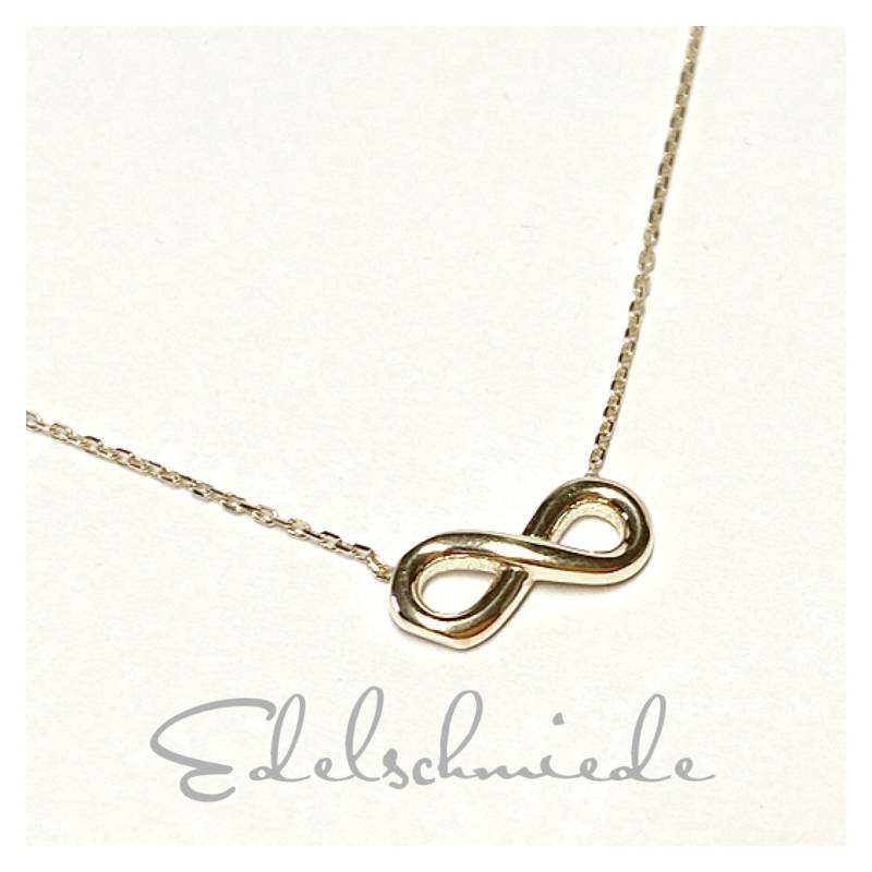 Zarte Kette Mit Integriertem Unendlichkeit Symbol in 333/ - Gg 42 U 45 cm Zarte Kette Mit Integriertem Unendlichkeit Symbol in 333/ - Gg 42 U 45 cm von EdelSchmiede925