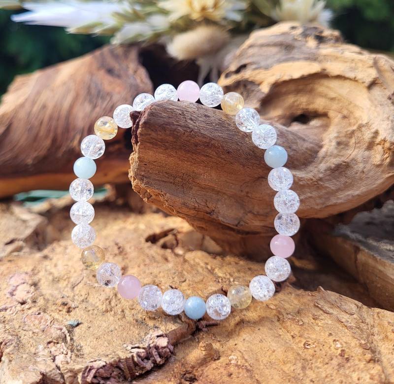 Wechseljahre Armband Citrin Rosenquarz Bergkristall Aquamarin 6mm Perlen Lebensfreude Schöne Haut Haare Menopause Balance Wechseljahre Armband Citrin Rosenquarz Bergkristall Aquamarin 6mm Perlen Lebensfreude Schöne Haut Haare Menopause Balance von EdelVibe