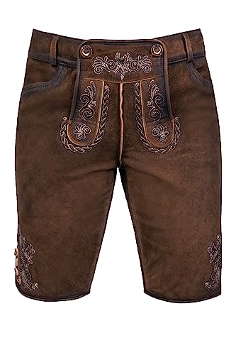 Edelnice Trachtenmode Bayerische Traditionelle Kurze Damen Wildbock Lederhose Steffi Gr. 32-50 (as3, numeric, numeric_48, regular, regular) von Edelnice Trachtenmode