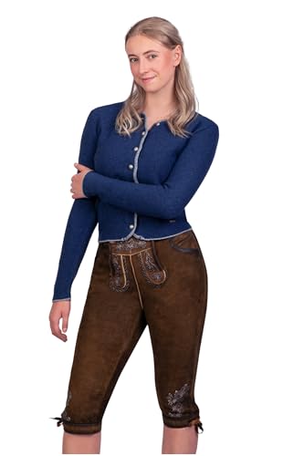 Edelnice Trachtenmode Bayerische Traditionelle Wildbock Kniebund Lederhose Damen Juliane Gr. 32-50 (as3, numeric, numeric_32, regular, regular) von Edelnice Trachtenmode