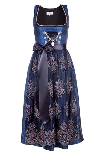Edelnice Trachtenmode Exklusives Designer Dirndl lang Josepha inkl. Spitzen Dirndlschürze und Charivari Gr. 32-56 (54) von Edelnice Trachtenmode