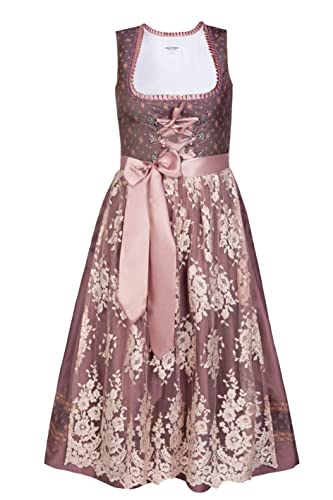 Edelnice Trachtenmode Exklusives Designer Langes Dirndl Madeleine inkl. Spitzen Dirndlschürze und Charivari Gr. 32-56 (as3, Numeric, Numeric_50, Regular, Regular) von Edelnice Trachtenmode