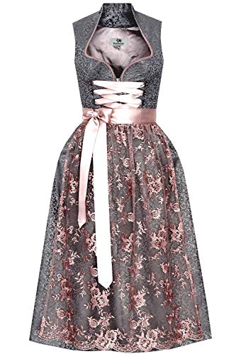 Edelnice Trachtenmode Exklusives Designer Langes Dirndl Miriam inkl. Spitzen Dirndlschürze Gr. 36-60 (36) von Edelnice Trachtenmode