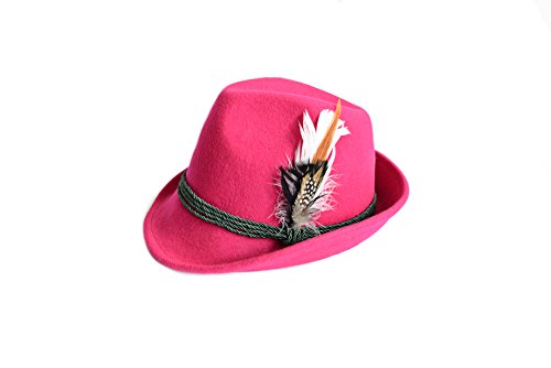 Edelnice Trachtenmode Trachtenhut aus 100% Wolle mit echter Feder, Farbe pink Gr. 58 Edelnice Trachtenmode Trachtenhut aus 100% Wolle mit echter Feder, Farbe pink Gr. 58 von Edelnice Trachtenmode
