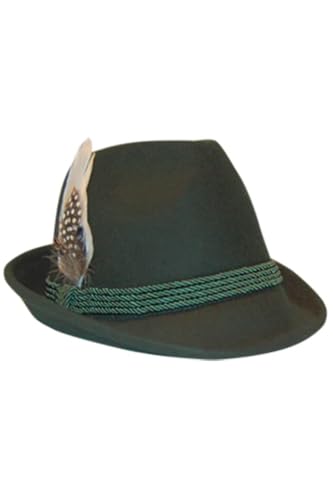 Edelnice Trachtenmode Trachtenhut aus 100% Wolle mit echter Feder, Gr. 55-59, 7 von Edelnice Trachtenmode