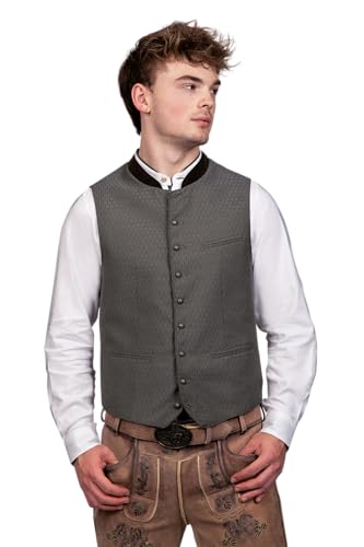 Edelnice Trachtenmode hochwertige Trachtenweste in verschiedenen Farben Gr. 46-62 (DE/NL/SE/PL, Numerisch, 60, Regular, Regular, Grün) von Edelnice Trachtenmode