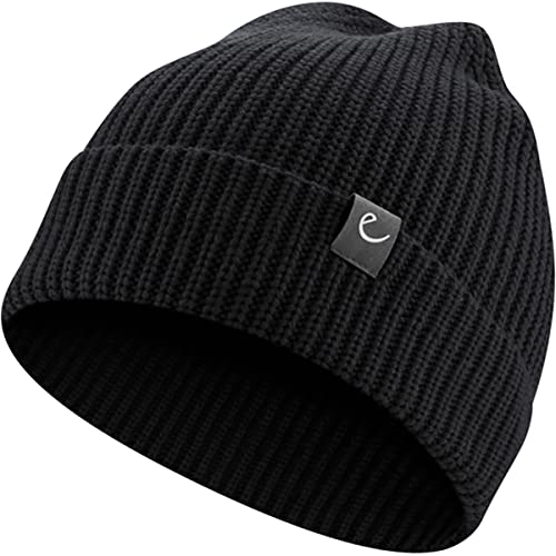 EDELRID Gunks Beanie Schwarz - Klassische warme Beanie, Größe One Size - Farbe Night von EDELRID