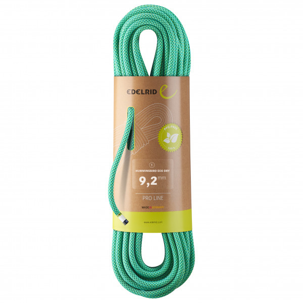 Edelrid - Hummingbird Eco Dry 9,2 mm - Einfachseil Gr 30 m;40 m;50 m;60 m;70 m;80 m bunt;oliv von Edelrid