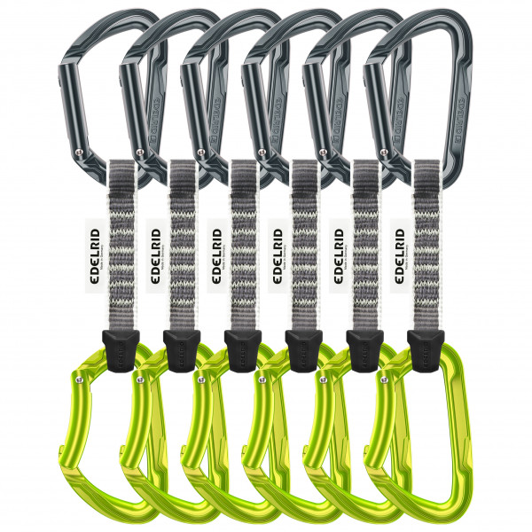 Edelrid - Pure Set Sixpack - Express-Set Gr 10 cm grau von Edelrid