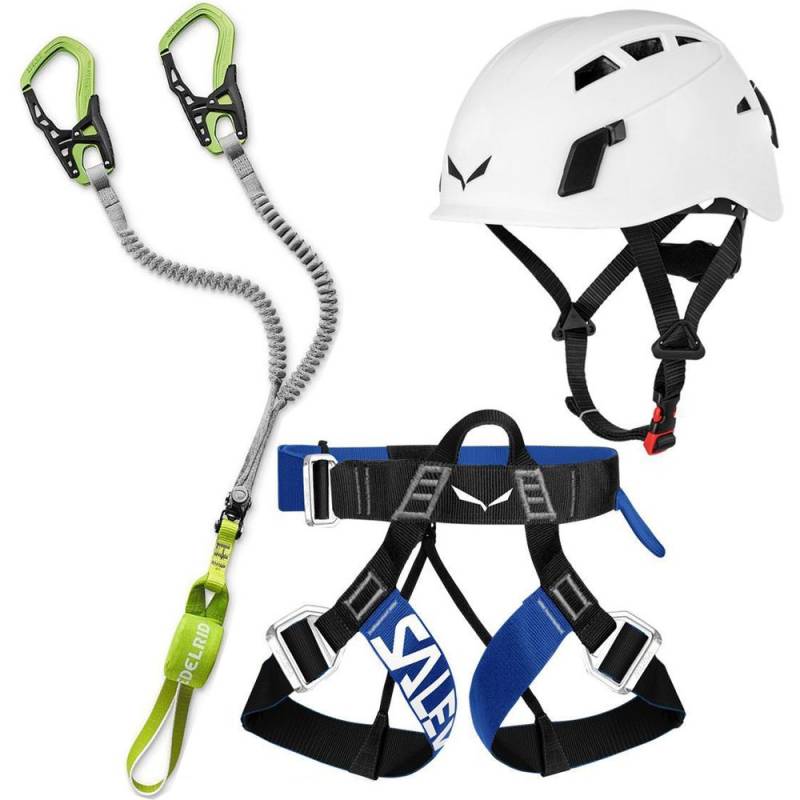 Klettersteig Komplettset Edelrid Cable Comfort VI + Salewa Via Ferrata Evo Harness + Salewa Toxo Helm white von Edelrid