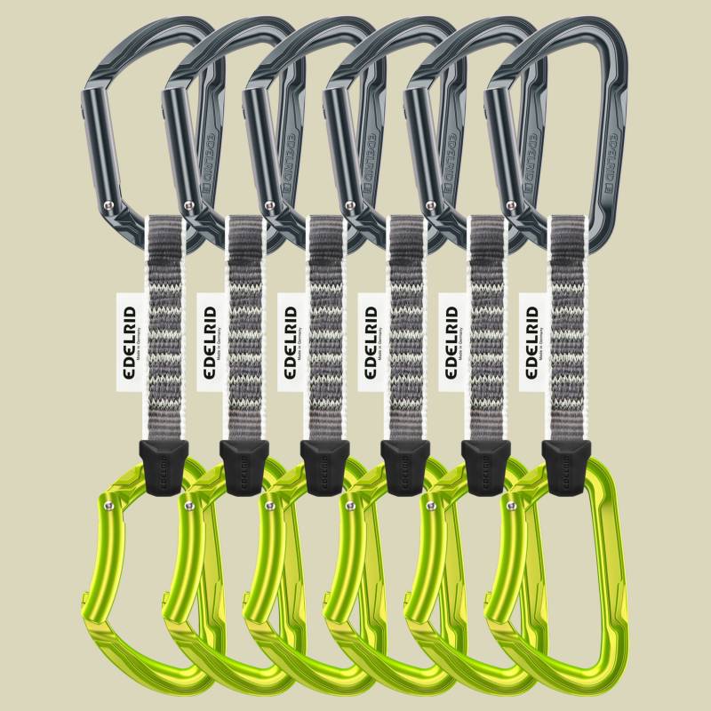 Pure Set Sixpack Menge 6 Stück Farbe slate-oasis von Edelrid