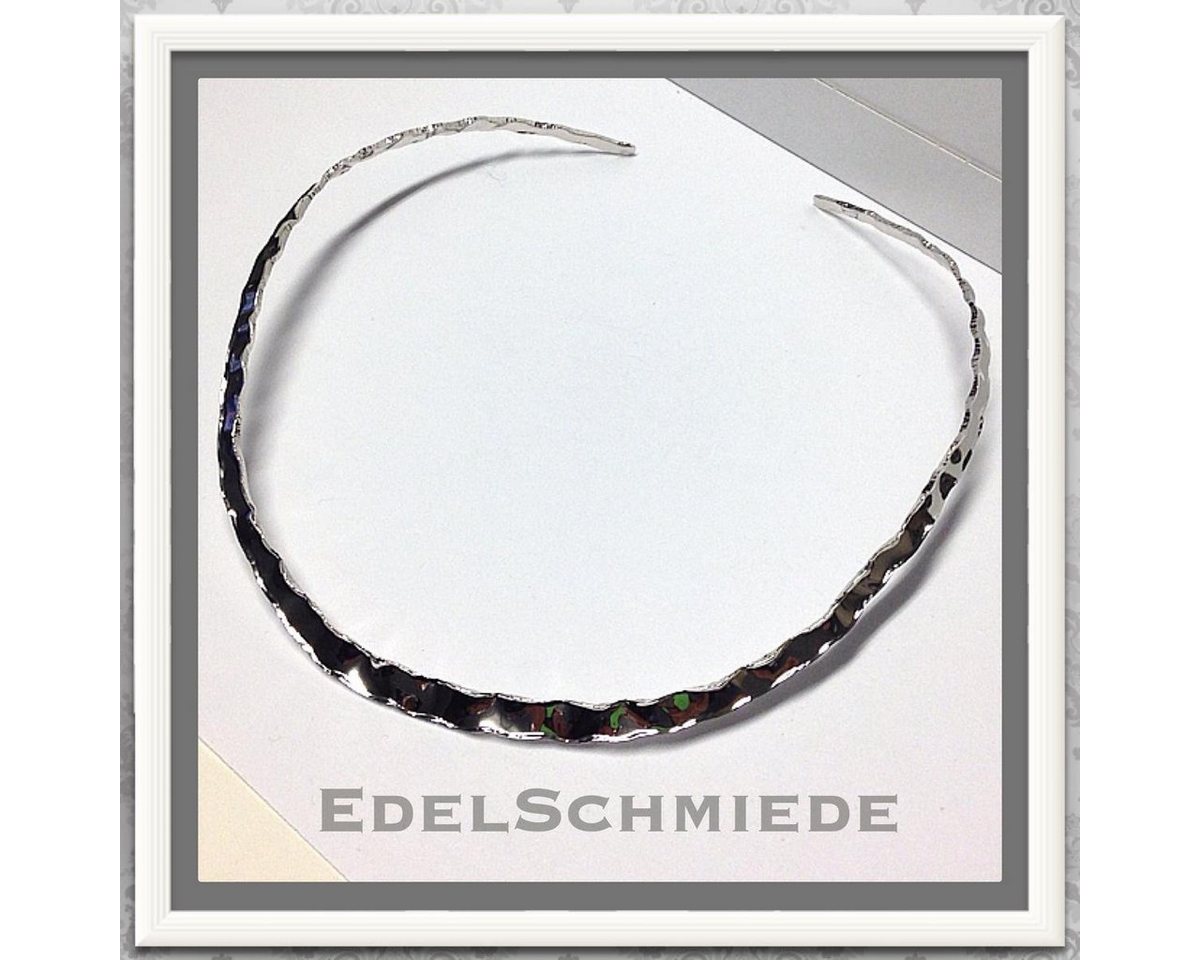 Edelschmiede925 Collier Edelschmiede925 großer Silber Halsreif 925 rhod. poliert 45 cm von Edelschmiede925