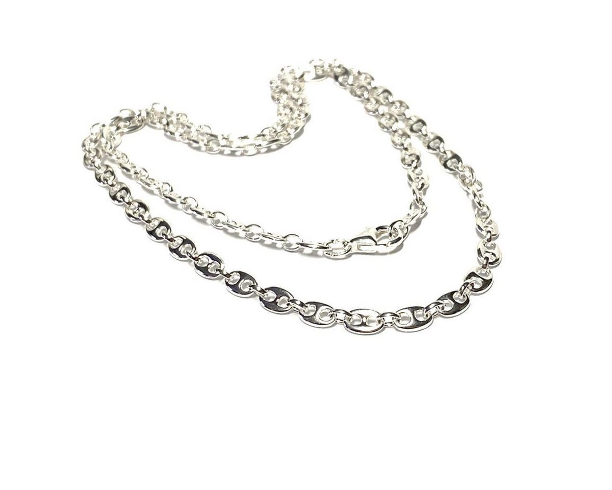 Edelschmiede925 Collier Kette 925/- Sterling Silber Fantasiemuster stabil beweglich Schiffsank von Edelschmiede925