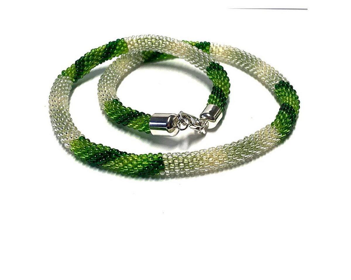 Edelschmiede925 Kette ohne Anhänger tolle Häkelkette grün farbverlauf 925 Silber Verschluß Handarbeit Edelschmiede925 Kette ohne Anhänger tolle Häkelkette grün farbverlauf 925 Silber Verschluß Handarbeit von Edelschmiede925