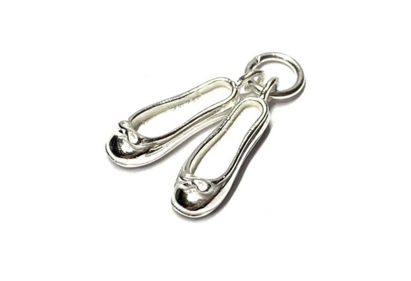 Edelschmiede925 Kettenanhänger Anhänger 925 Silber Ballerina Schuhe im Paar Kettenanhänger von Edelschmiede925