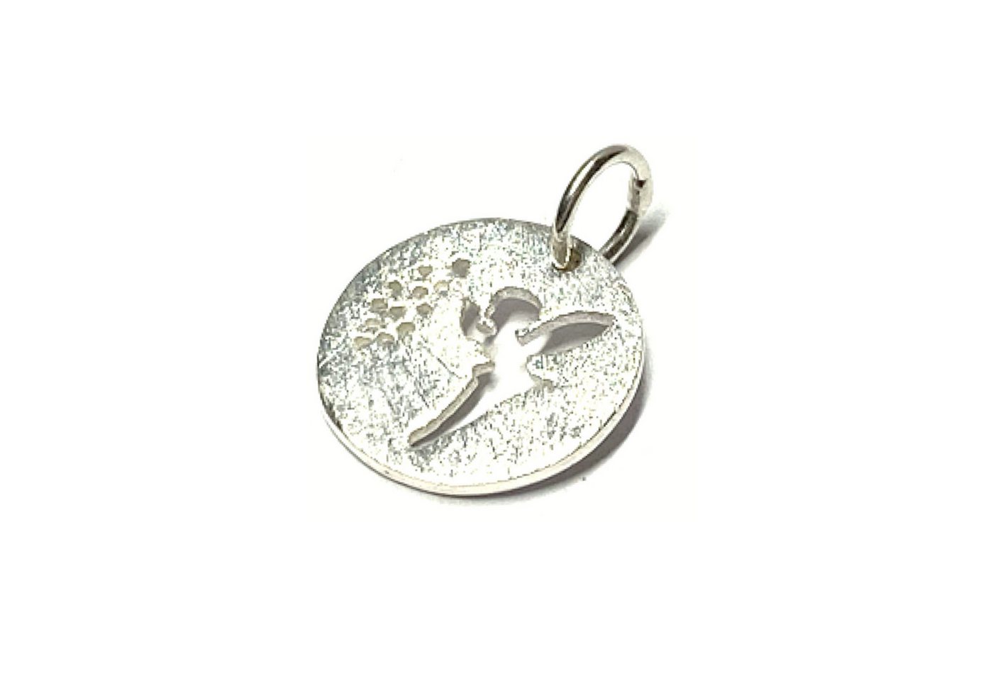 Edelschmiede925 Kettenanhänger Anhänger Silber 925 Platte Elfe Märchenfee 14mm Kettenanhänger von Edelschmiede925
