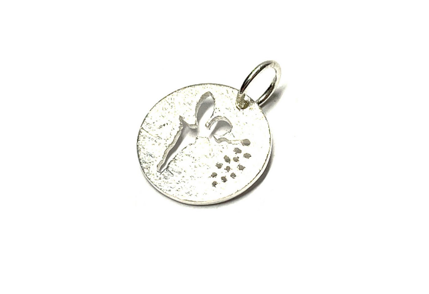 Edelschmiede925 Kettenanhänger Anhänger Silber 925 Platte Elfe Märchenfee 14mm Kettenanhänger von Edelschmiede925