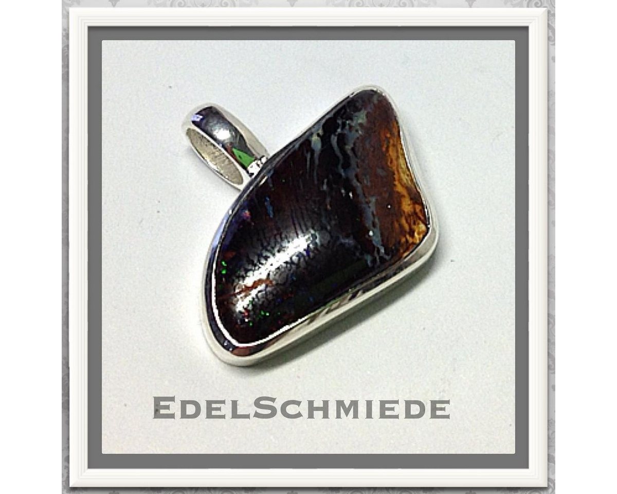 Edelschmiede925 Kettenanhänger Edelschmiede925 kleiner Anhänger 925 Silber mit Opalgestein Unikat von Edelschmiede925