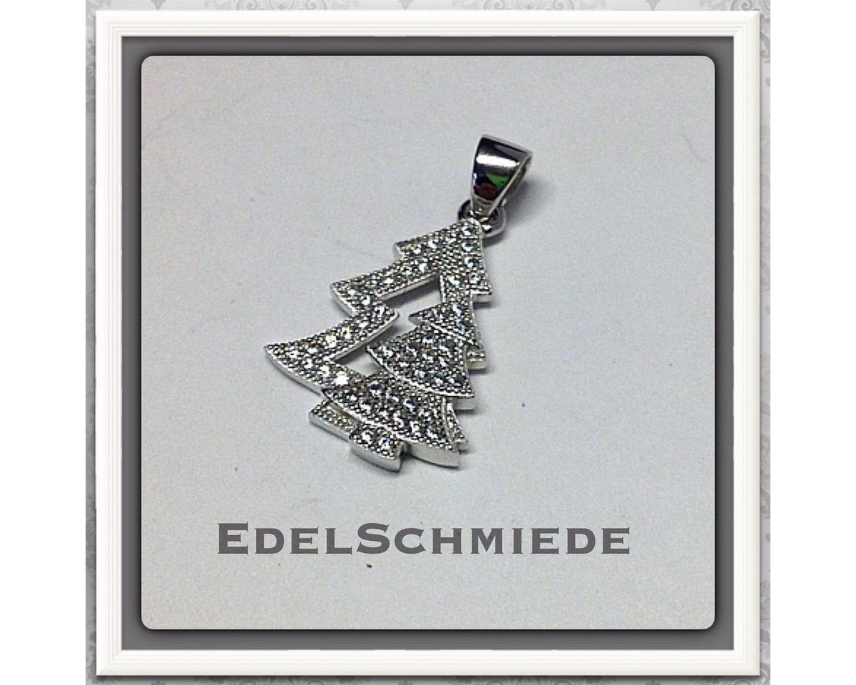 Edelschmiede925 Kettenanhänger kleiner Tannenbaum als925 Silber von Edelschmiede925