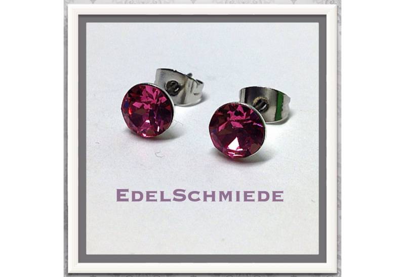 Edelschmiede925 Ohrstecker-Set Edelschmiede925 Ohrstecker Modeschmuck (Stift = Titan) m Swarovski von Edelschmiede925