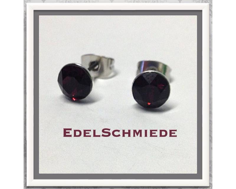 Edelschmiede925 Ohrstecker-Set Edelschmiede925 Ohrstecker Modeschmuck (Stift = Titan) m Swarovski von Edelschmiede925