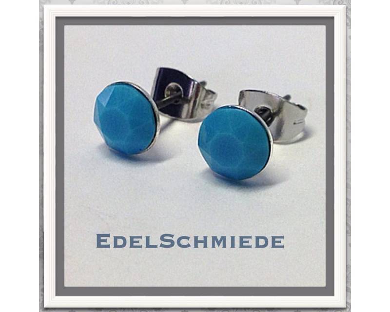 Edelschmiede925 Ohrstecker-Set Edelschmiede925 Ohrstecker Modeschmuck (Stift = Titan) m Swarovski von Edelschmiede925