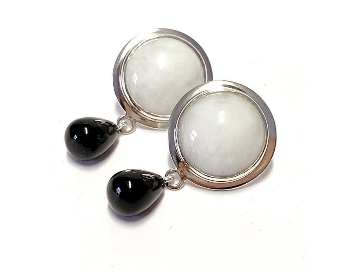 Edelschmiede925 Ohrstecker-Set Ohrstecker - Einzelstück - 925 Sterling Silber Kascholong und Onyx Edelschmiede925 Ohrstecker-Set Ohrstecker - Einzelstück - 925 Sterling Silber Kascholong und Onyx von Edelschmiede925
